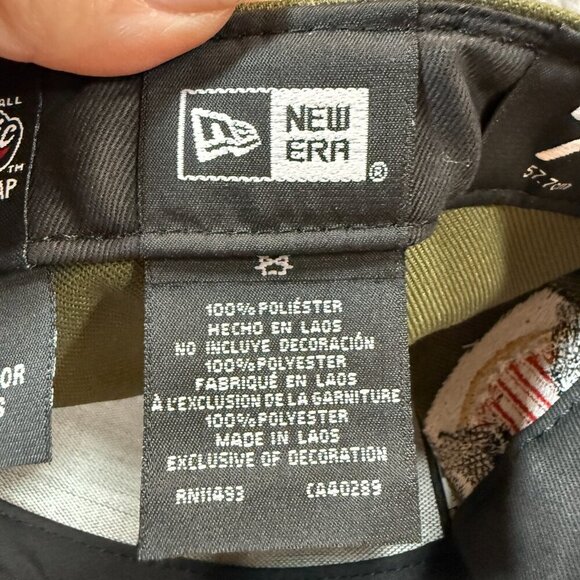 New Era 59FIFTY Oklahoma City Comets MLB Baseball Cap Men 7 1/4 Olive Fitted Hat - Picture 10 of 12